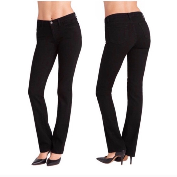 🖤 J Brand Strght Leg Jeans 805 Jett Black Sz 25 0